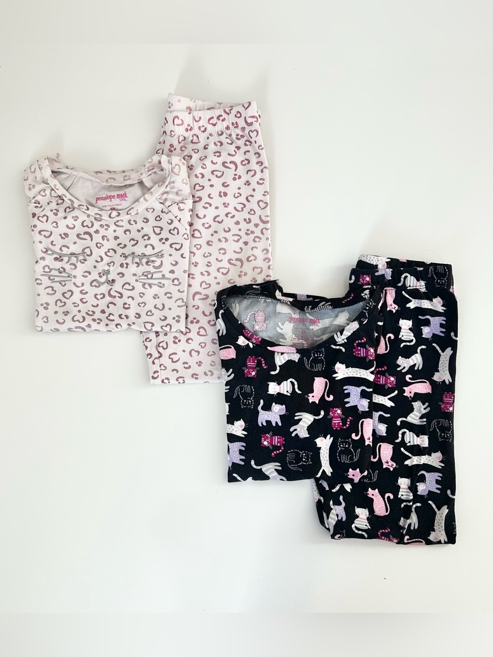 Penelope Mack Girls Cat Themed Pajama Set